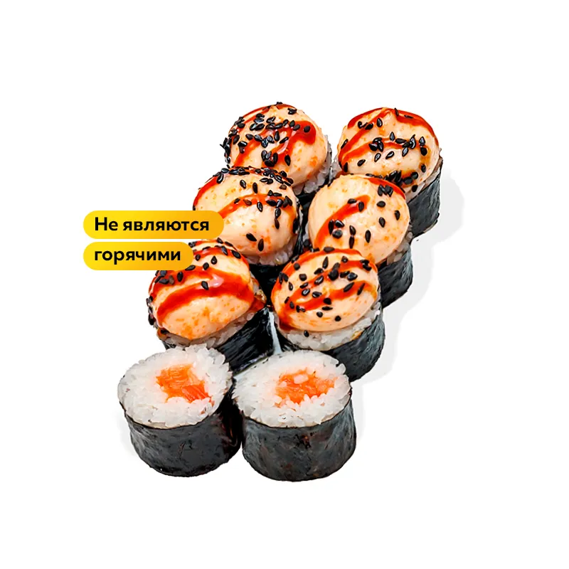 Запеченный ролл с лососем